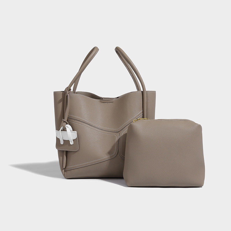 Sac à bandoulière avec petit sac intérieur élégant pour femme