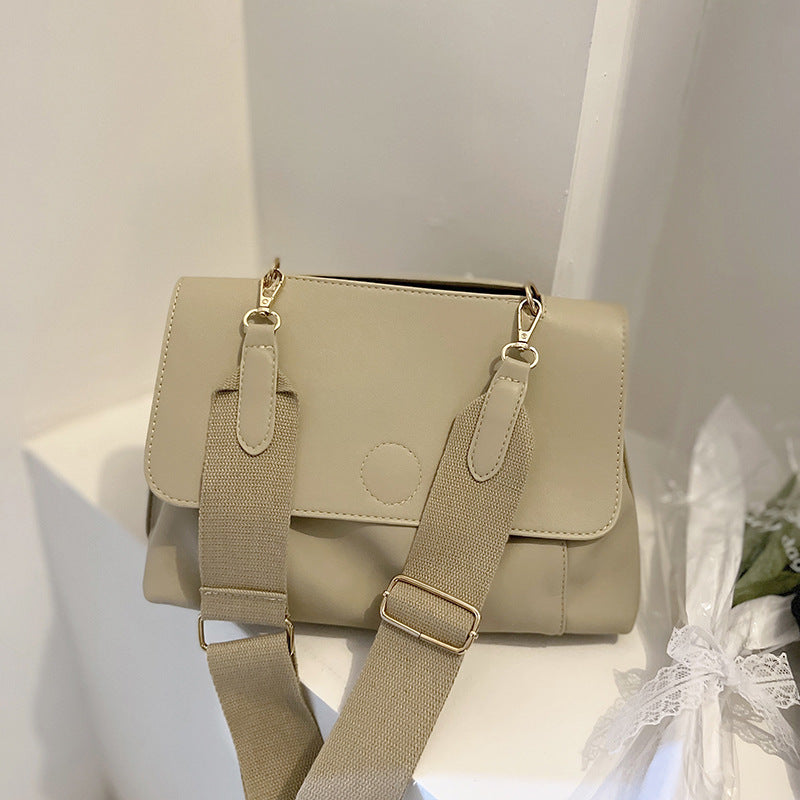 Sac fourre tout bandoulière simple plissé et souple pour femme