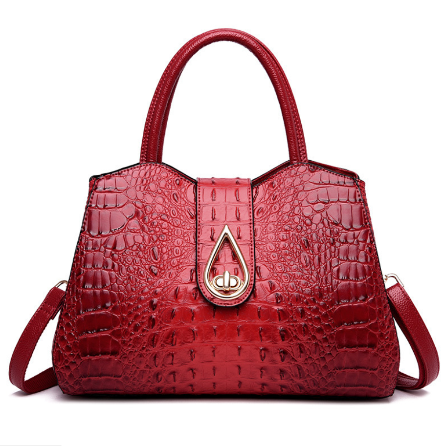 Sac à main à bandoulière chic et tendance motif croco pour femme