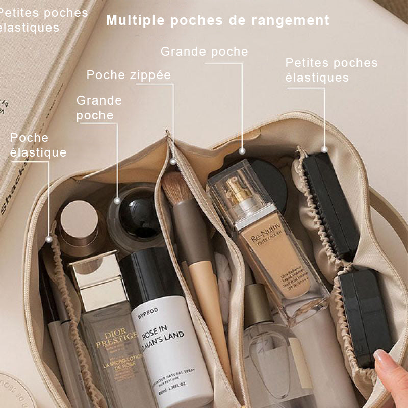 Trousse de toilette compartimentée pour femme