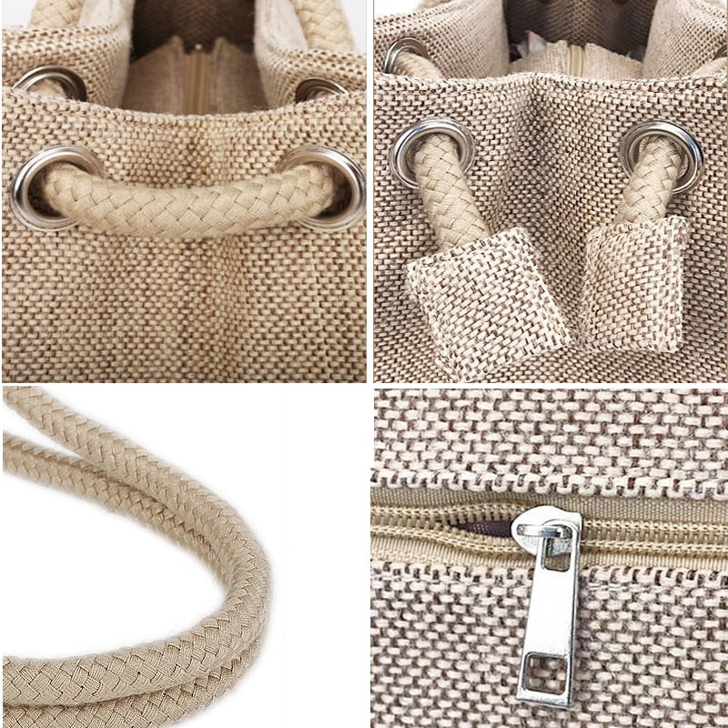 Sac fourre tout bandoulière en coton, sac shopping pour femme