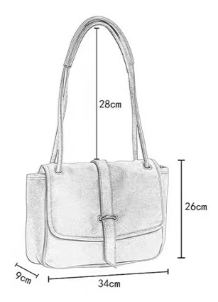 Sac à bandoulière cuir tannage végétal