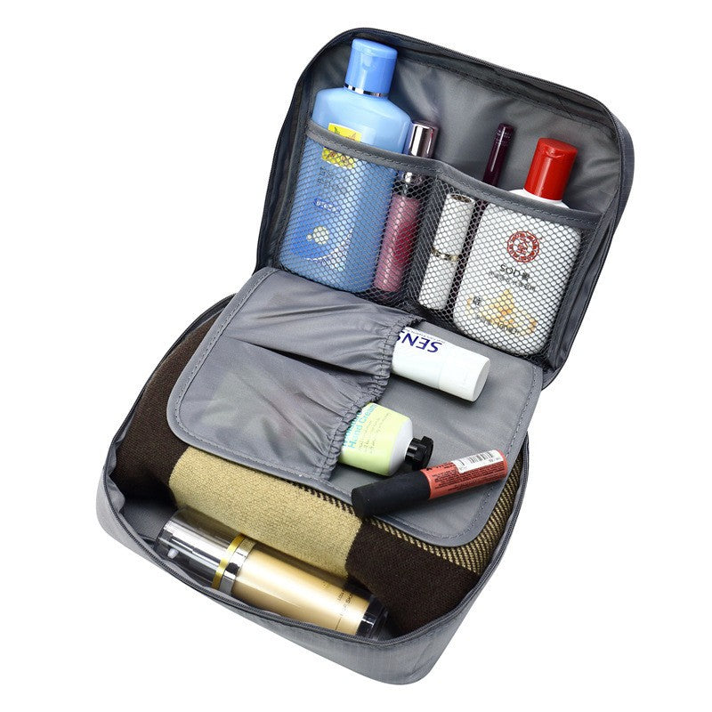 Trousse de toilette uni en tissu Oxford pour femme