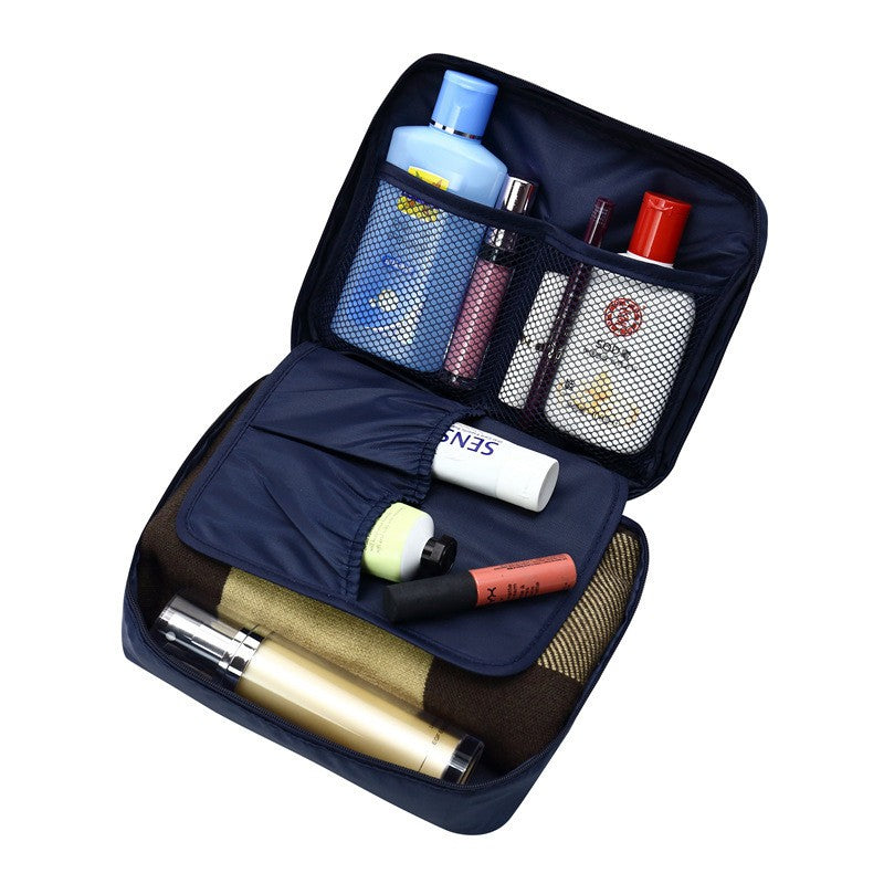 Trousse de toilette uni en tissu Oxford pour femme