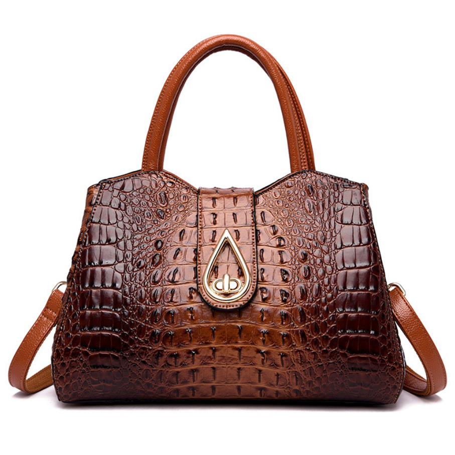 Sac à main à bandoulière chic et tendance motif croco pour femme