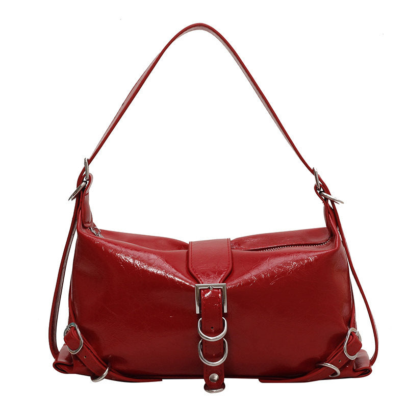 Petit sac à bandoulière type messager rouge