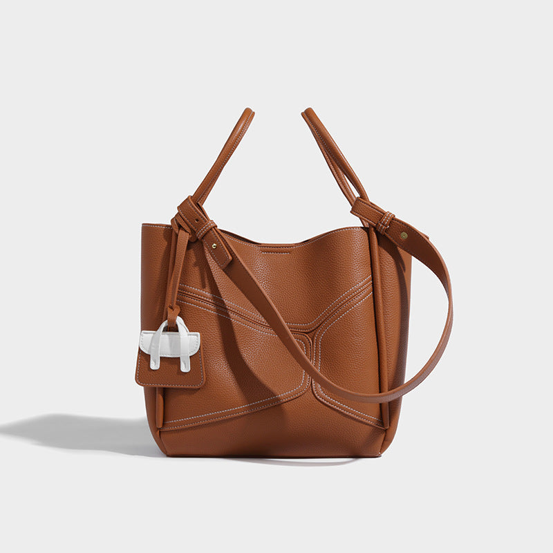 Sac à bandoulière avec petit sac intérieur élégant pour femme