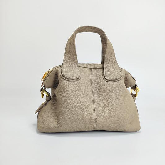 Sac à main à bandoulière en cuir véritable pour femme