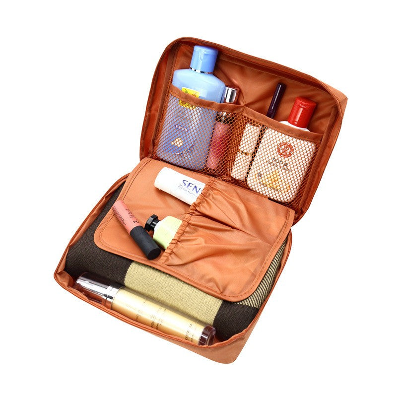 Trousse de toilette uni en tissu Oxford pour femme