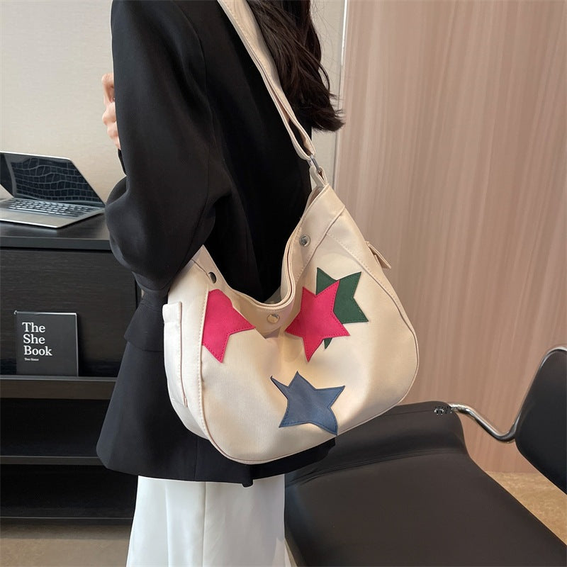 Sac à bandoulière avec motif étoiles pour femme