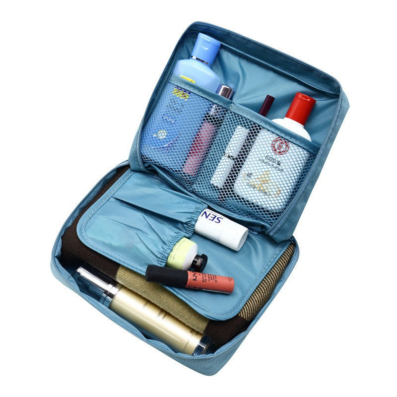 Trousse de toilette uni en tissu Oxford pour femme