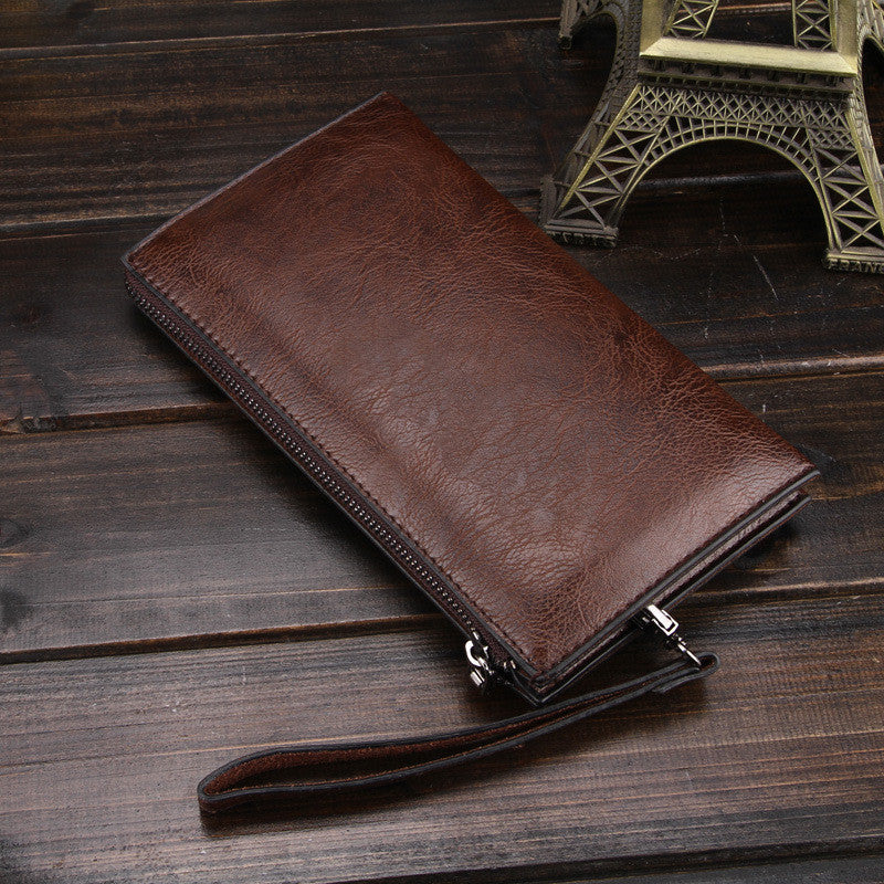 Pochette pour téléphone portable, monnaie, billet et carte pour homme