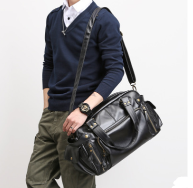 Sac à main à bandoulière rectangulaire style urbain pour homme