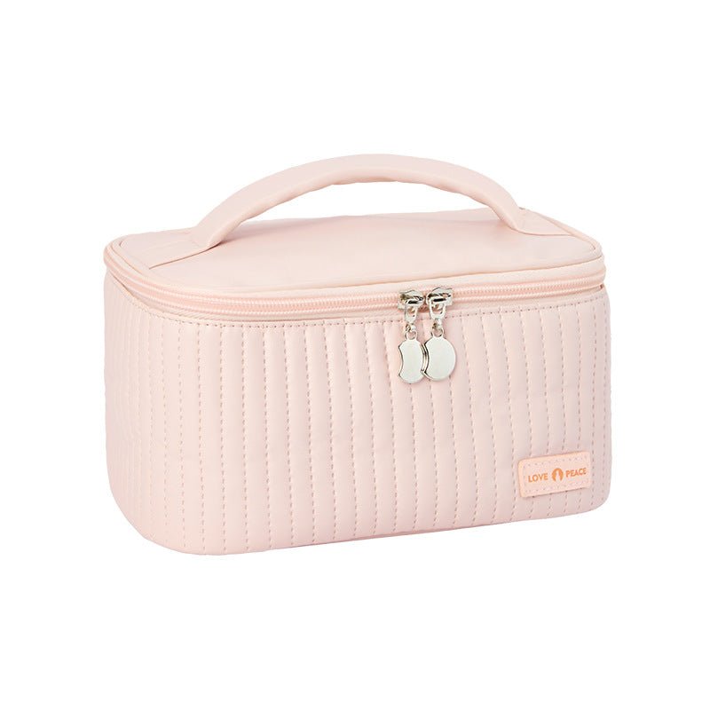 Trousse de toilette en cuir PU pour femme