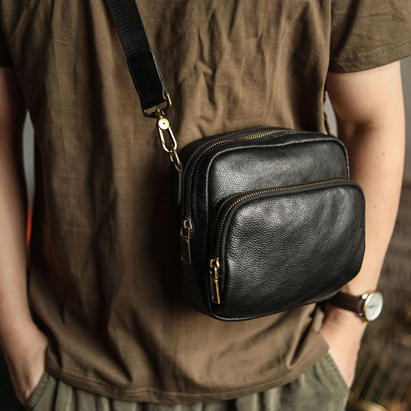 Sac à bandoulière Original en cuir de vachette pour homme