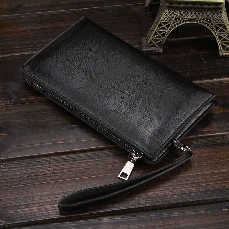 Pochette pour téléphone portable, monnaie, billet et carte pour homme