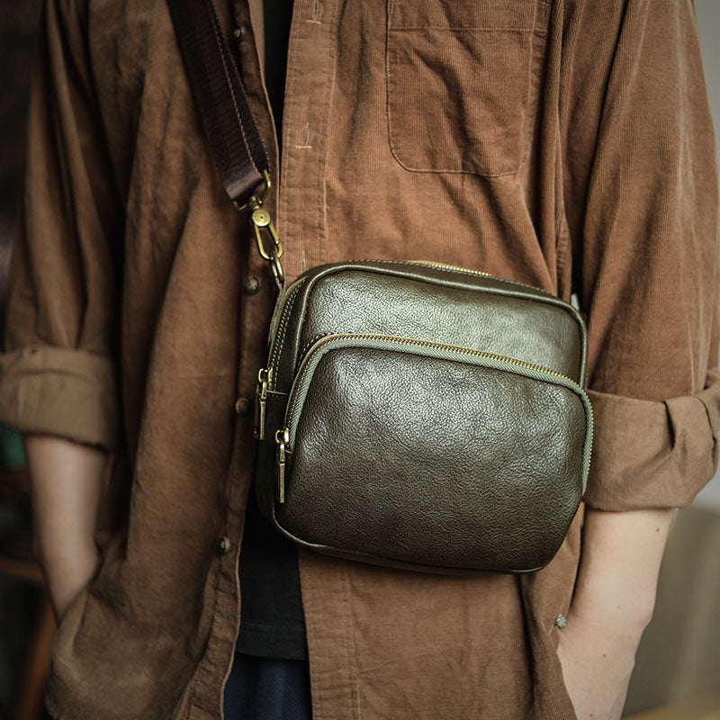 Sac à bandoulière Original en cuir de vachette pour homme