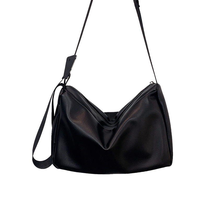 Sac à bandoulière rectangulaire noir tendance pour femme