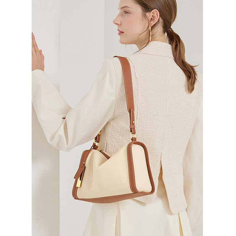 Sac à main à bandoulière en cuir tendance et polyvalent