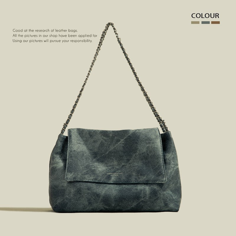 Petit sac à bandoulière en simili cuir moiré pour femme