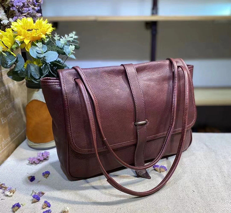 Sac à bandoulière cuir tannage végétal