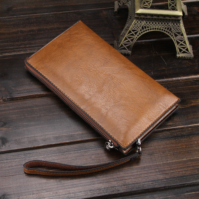 Pochette pour téléphone portable, monnaie, billet et carte pour homme