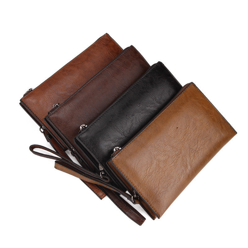 Pochette pour téléphone portable, monnaie, billet et carte pour homme