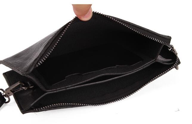 Pochette pour téléphone portable, monnaie, billet et carte pour homme