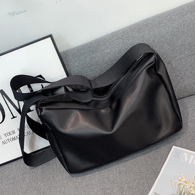 Sac à bandoulière rectangulaire noir tendance pour femme