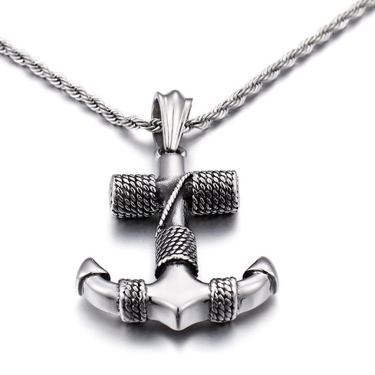 Pendentif ancre homme