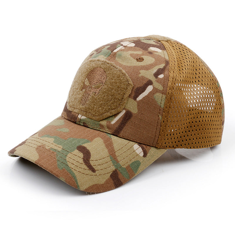 Casquette de baseball camouflage motif crâne 2