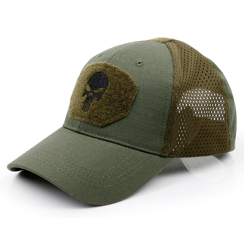 Casquette de baseball camouflage motif crâne 2