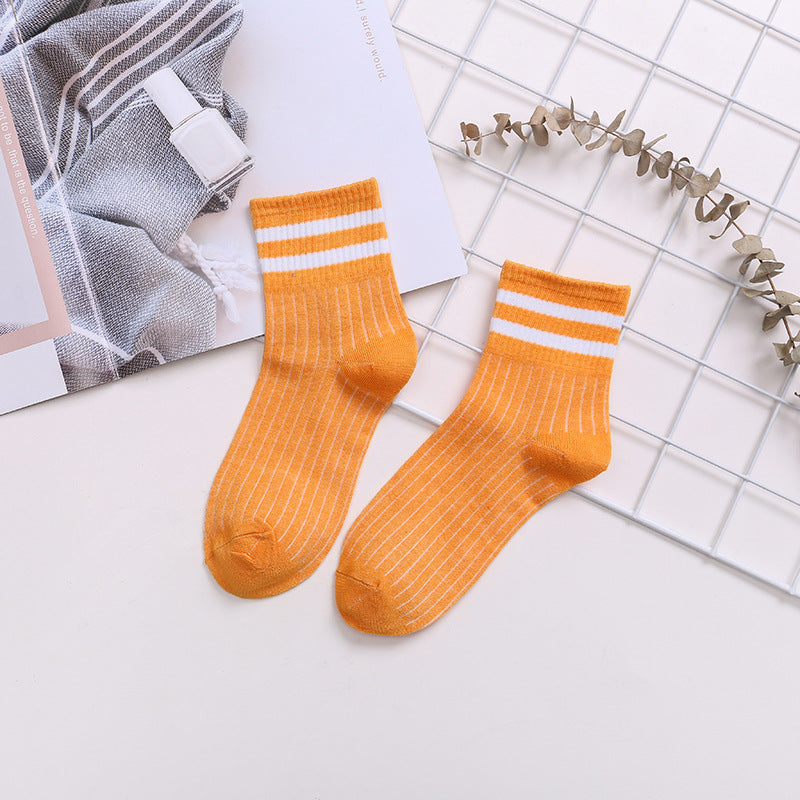 chaussette orange femme