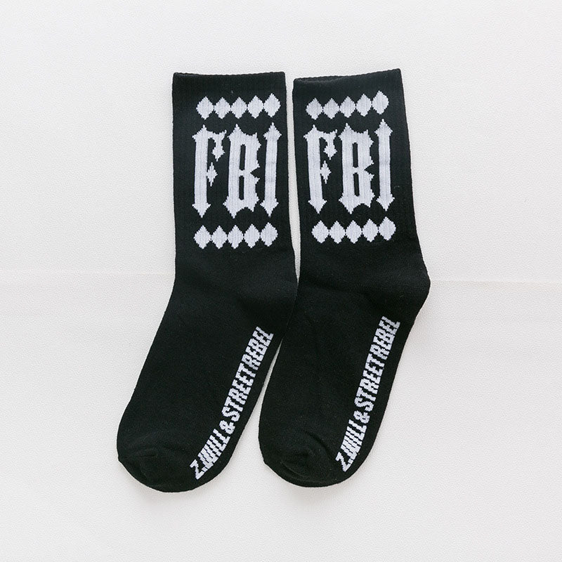 Chaussettes en coton smiley-FBI-staff