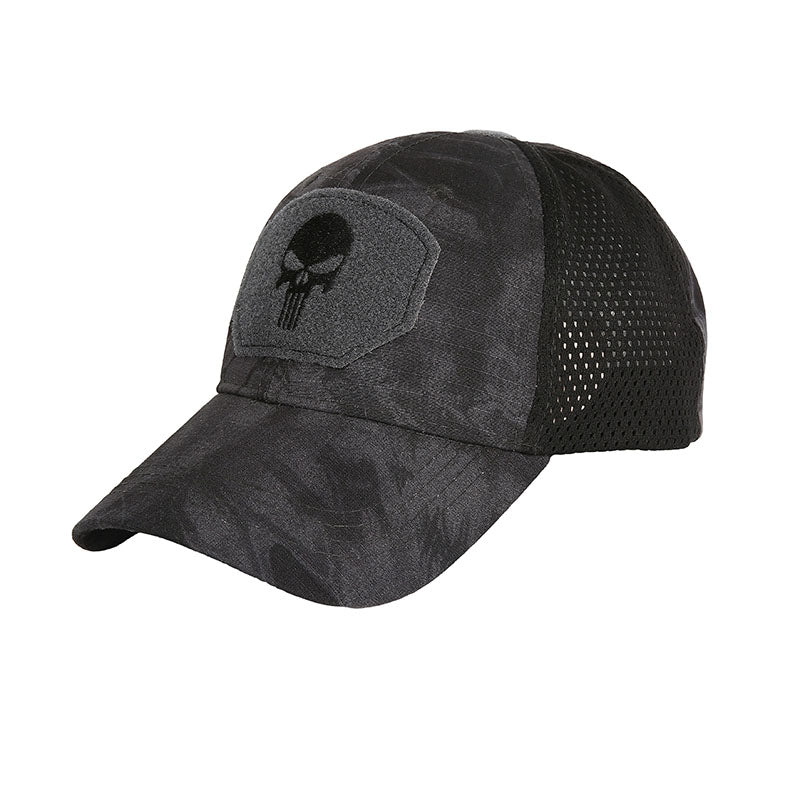 Casquette de baseball camouflage motif crâne 3