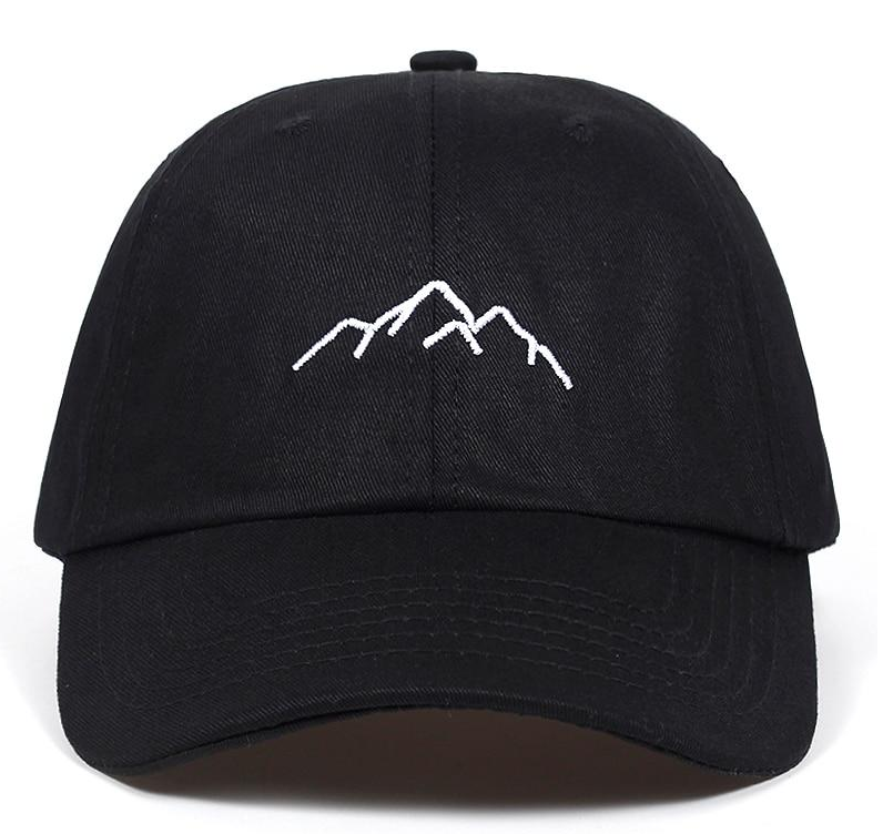 Casquette de baseball montagne brodée