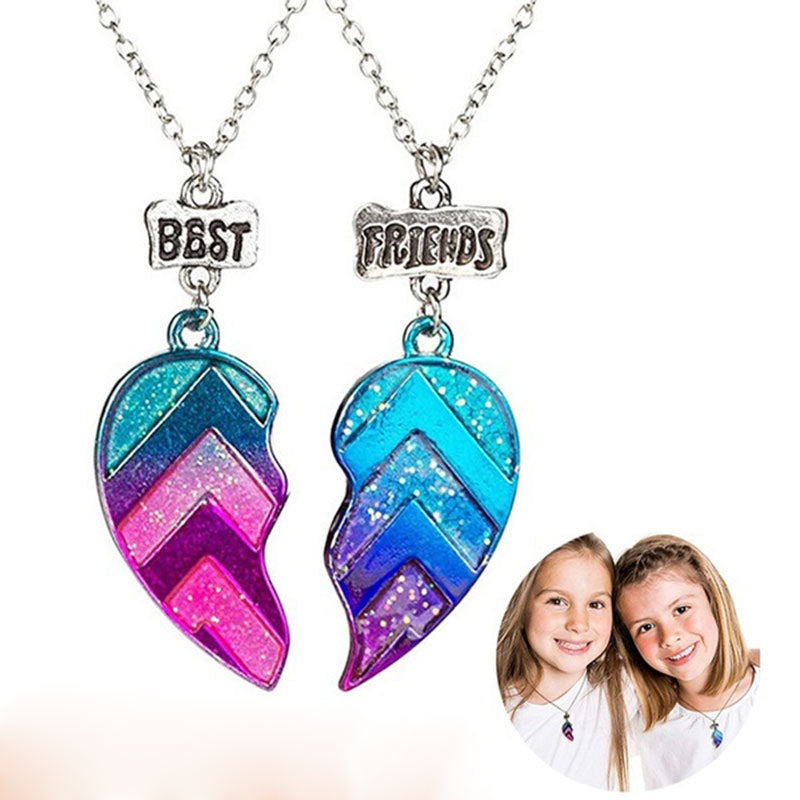 Collier pendentif meilleurs amis pour enfants