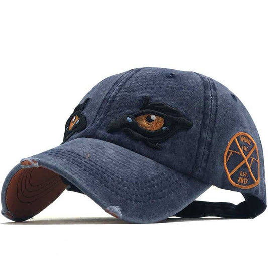 Casquette baseball yeux de chien brodés