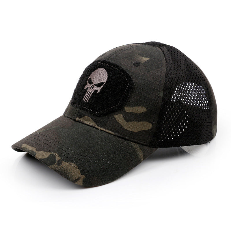 Casquette de baseball camouflage motif crâne 2