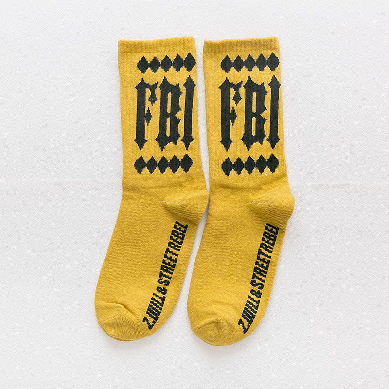 Chaussettes en coton smiley-FBI-staff