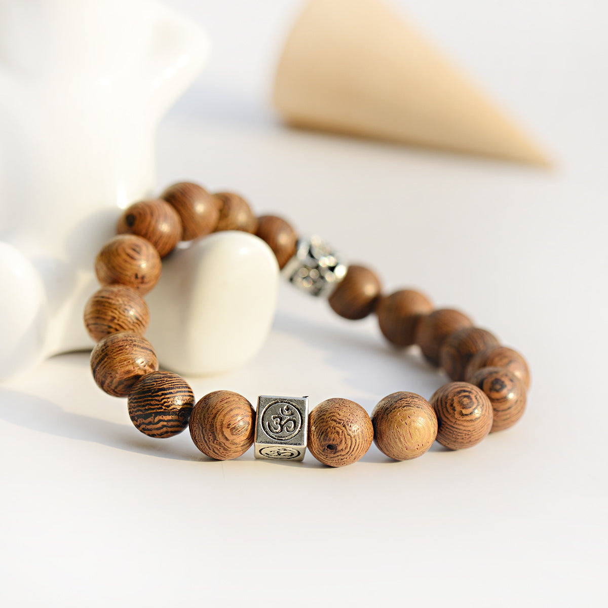 Bracelet en perle de bois