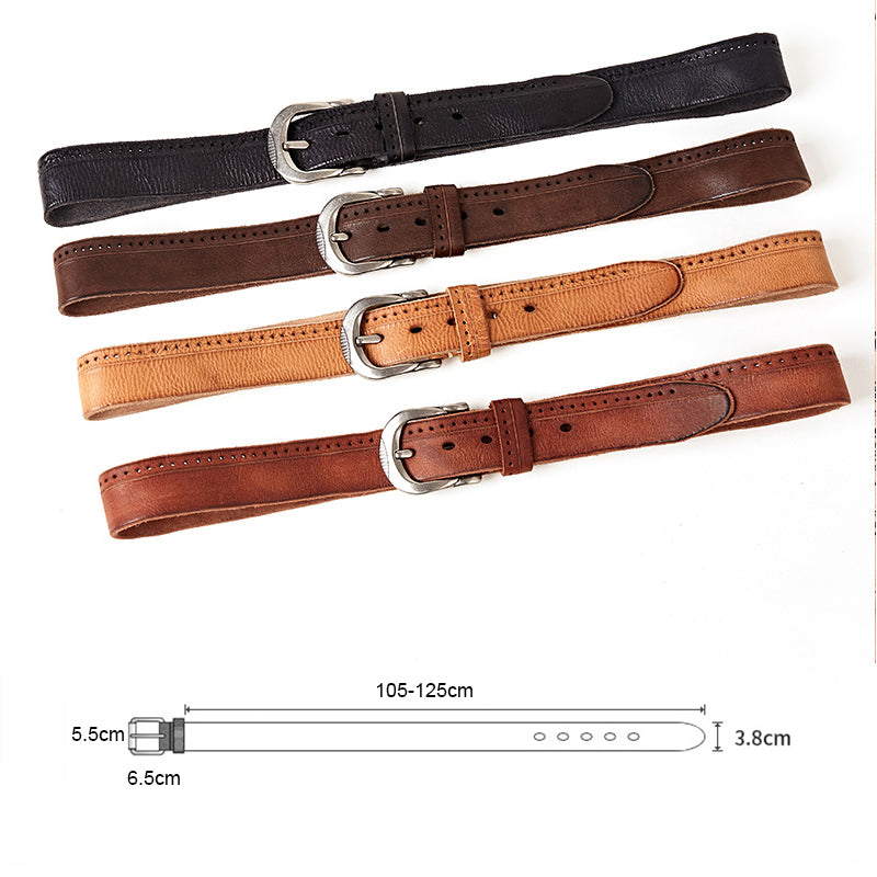 Ceinture en cuir de vachette