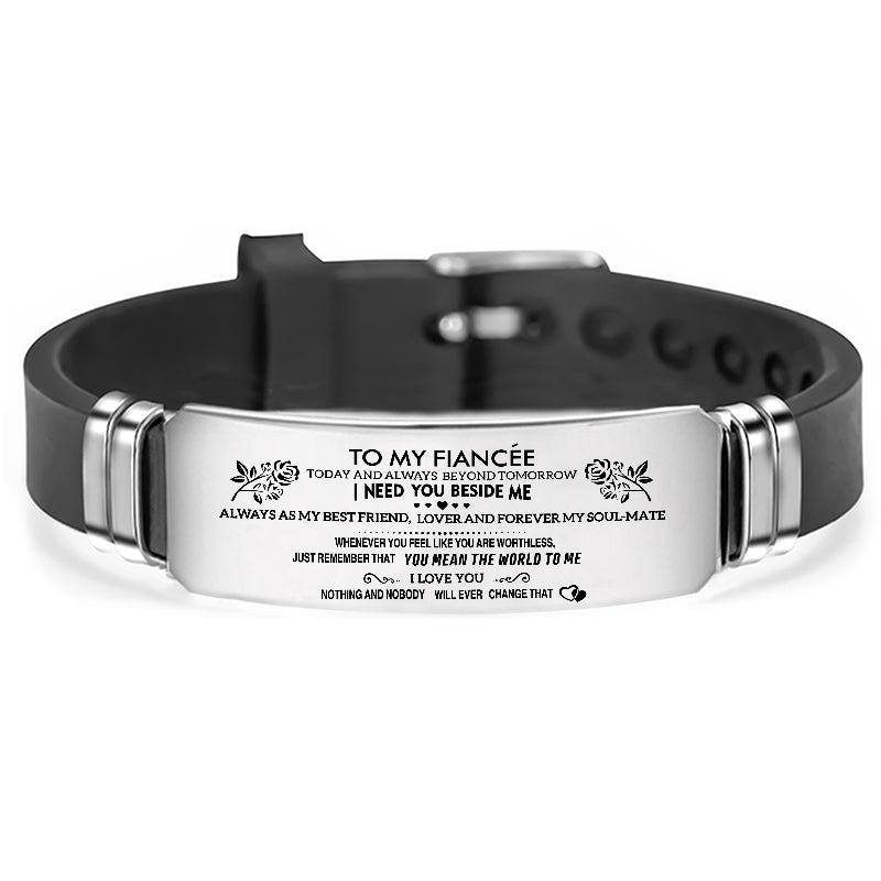 Bracelet message d'amour fiancée