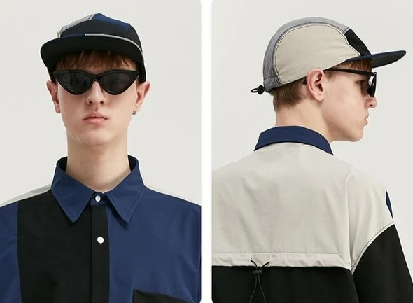 Casquette baseball patchwork