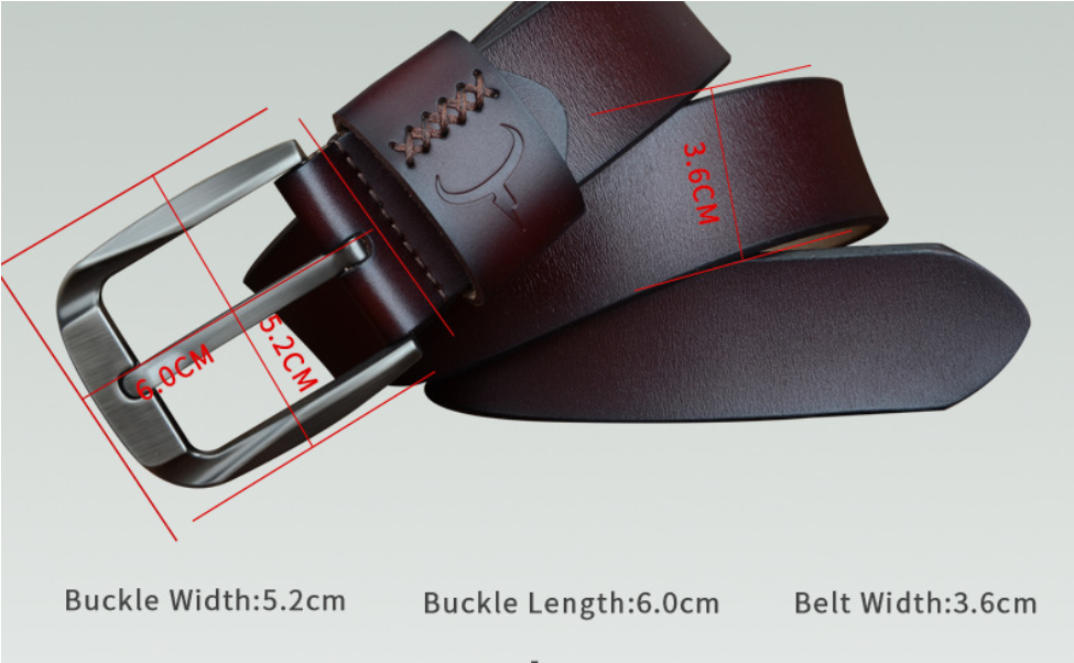 Ceinture en cuir Bull homme