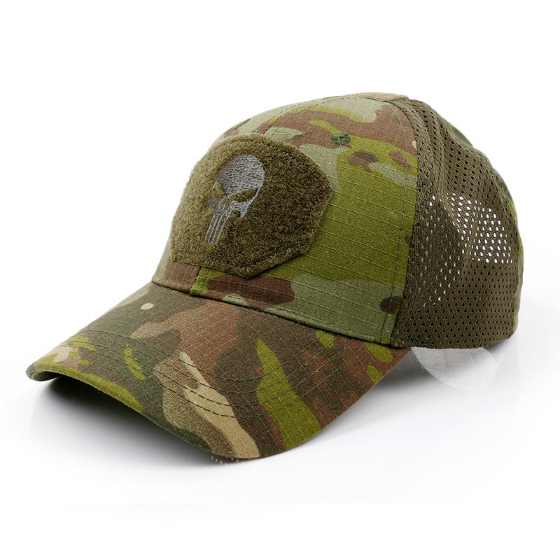 Casquette de baseball camouflage motif crâne 2