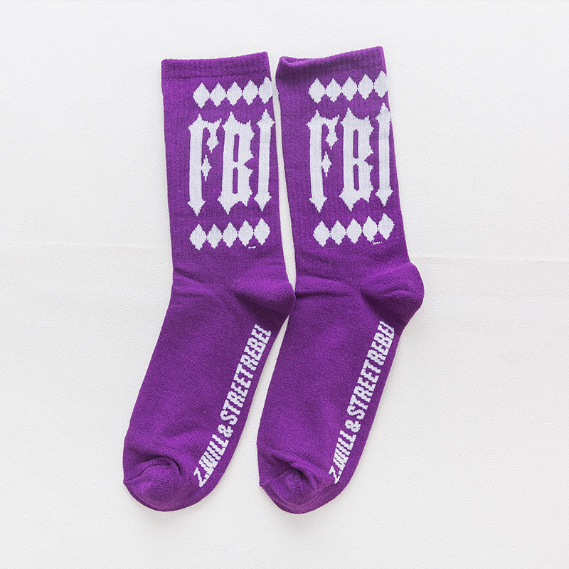 Chaussettes en coton smiley-FBI-staff