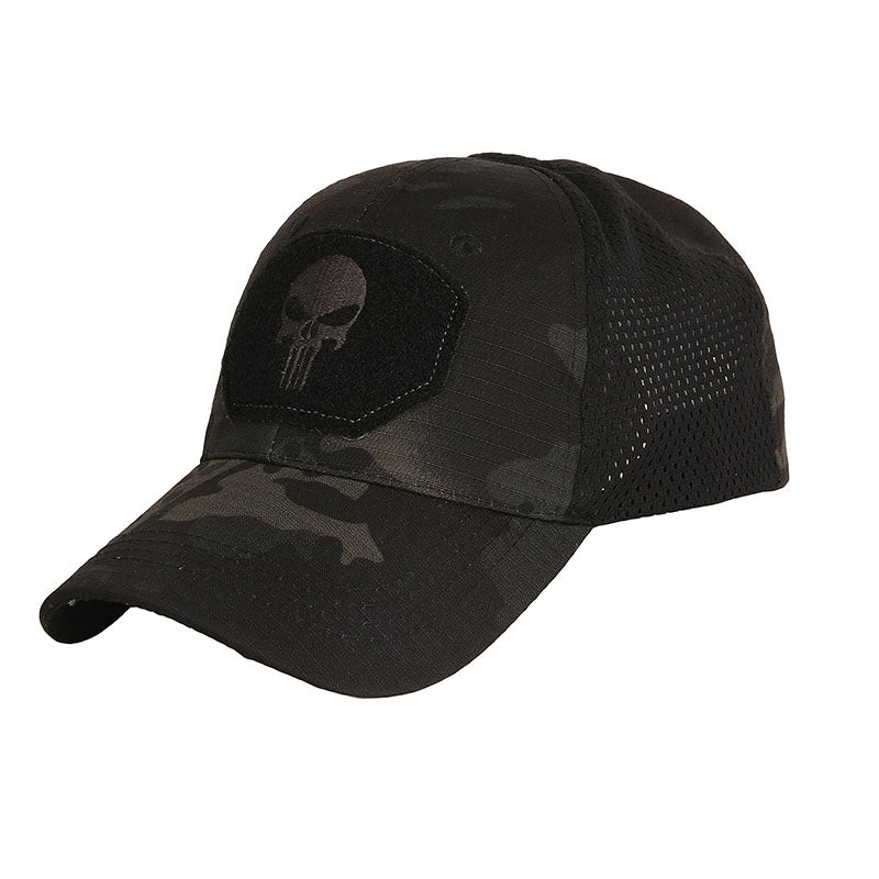 Casquette de baseball camouflage motif crâne 3