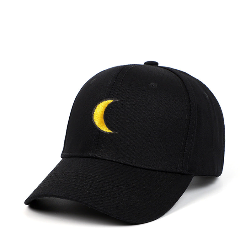 Casquette de baseball motif croissant de lune