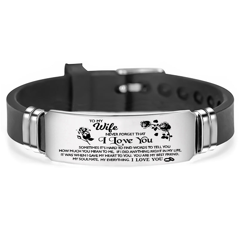 Bracelet message d'amour wife 4